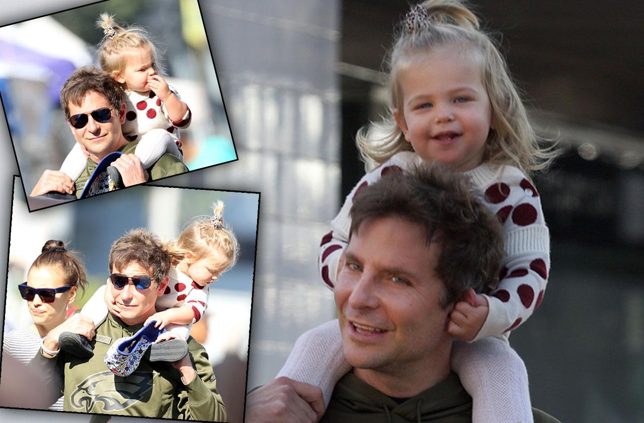 Bradley Cooper enjoys farmers market with girlfriend and daughter