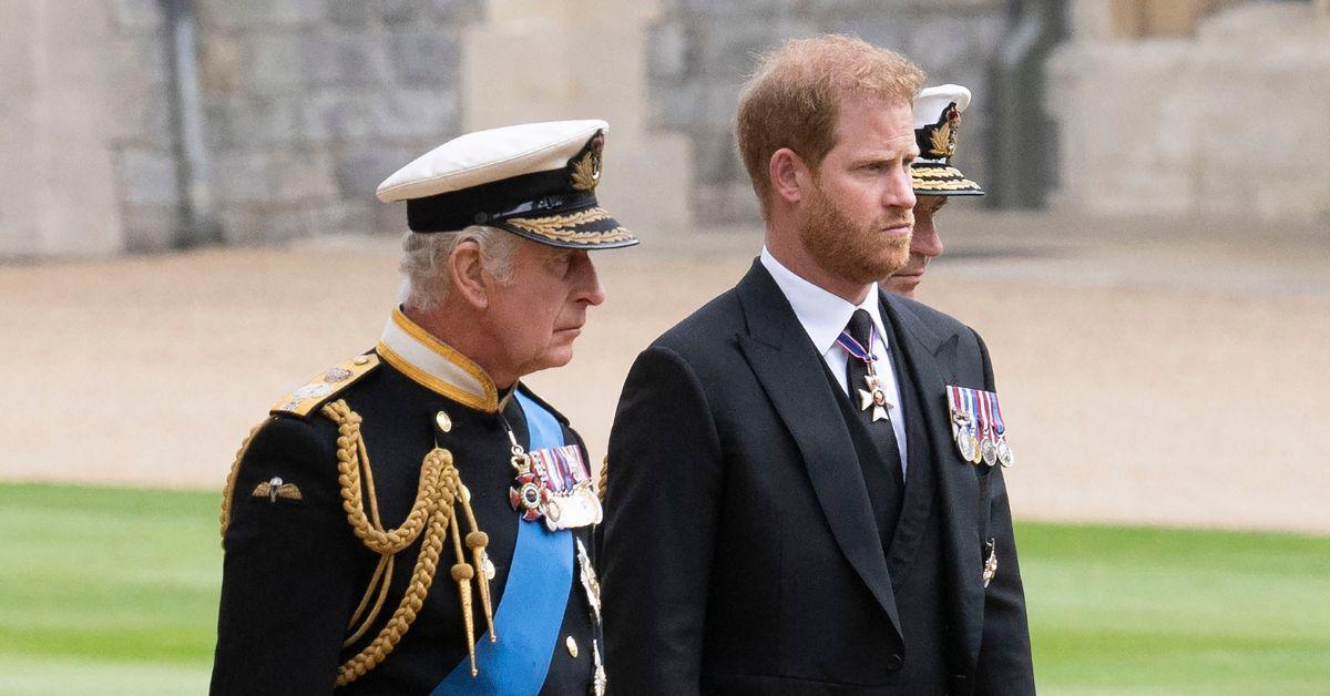 Photo of King Charles and Prince Harry