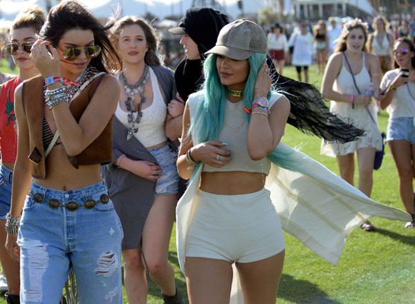 Kylie Jenner Coachella Partying