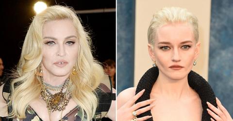 madonna invites julia garner onstage celebration tour scrapped biopic