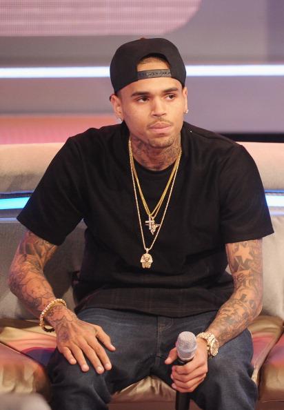 // singer chris brown visits bets  park at gettyimages