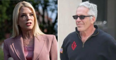 Photo of Pam Bondi, Jeffrey Epstein