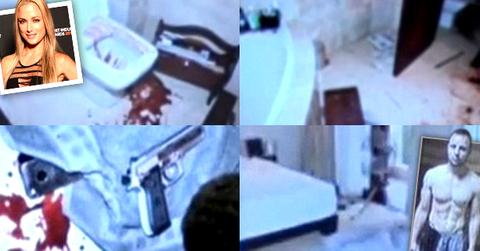 //oscar pistorius bloody crime scene photos reeva steenkamp  wide