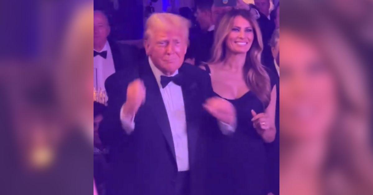 donald trump melania dancing ymca party