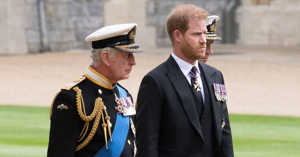 Photo of King Charles and Prince Harry