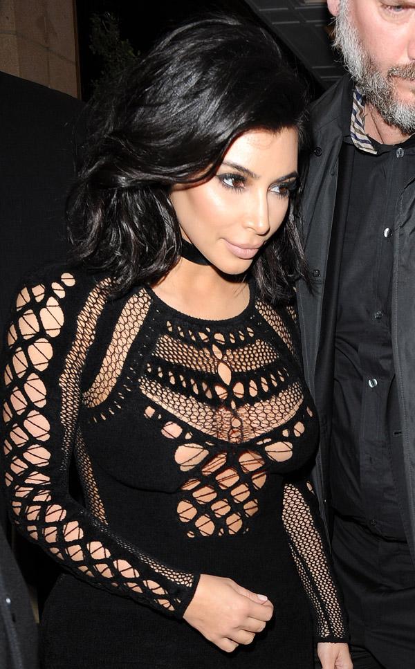 What A Mesh! See 10 Pics Of Kim Kardashian Almost Baring Her Breasts In