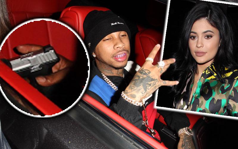 Kylie Jenner In Danger? Tyga' Friend Carries Gun At Nightclub