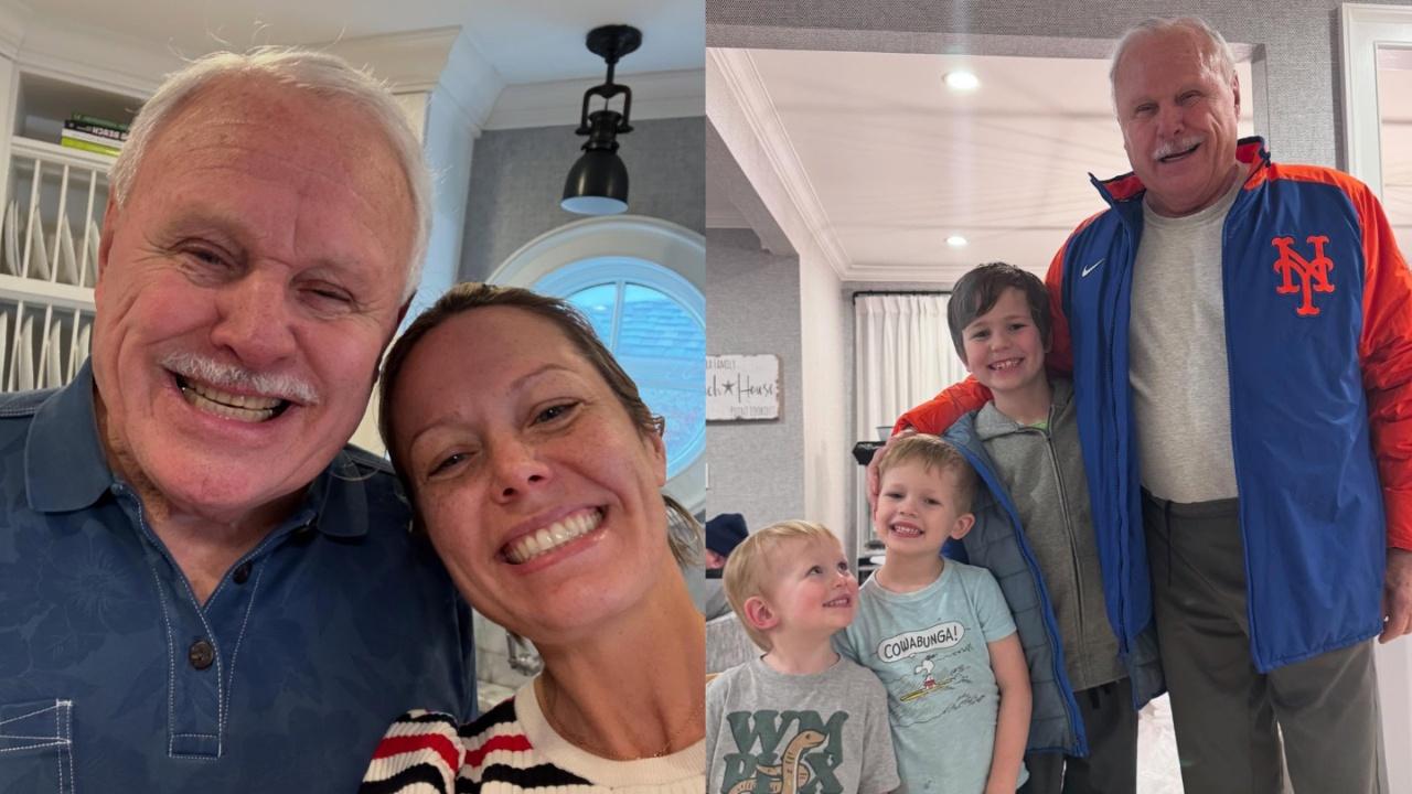 Dylan Dreyer's father and her children