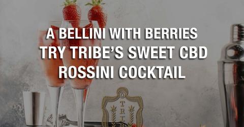 a bellini with berries try tribes sweet cbd rossini cocktail pp