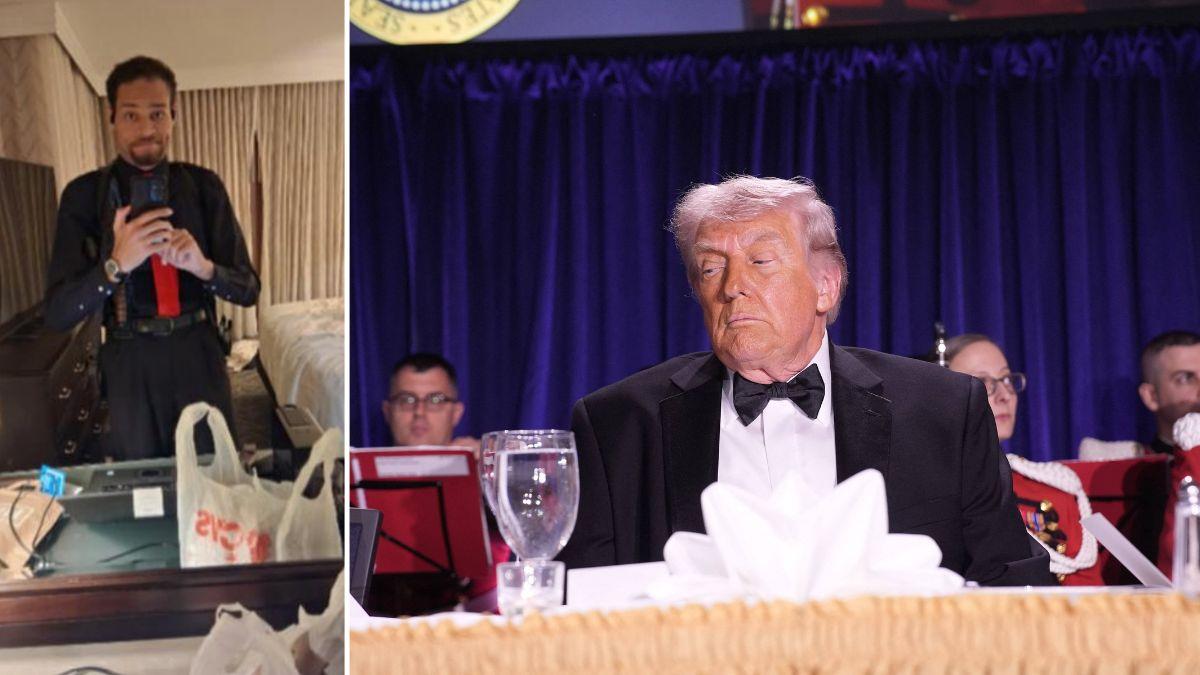 Cole Tomas Allen and President Trump WHCD