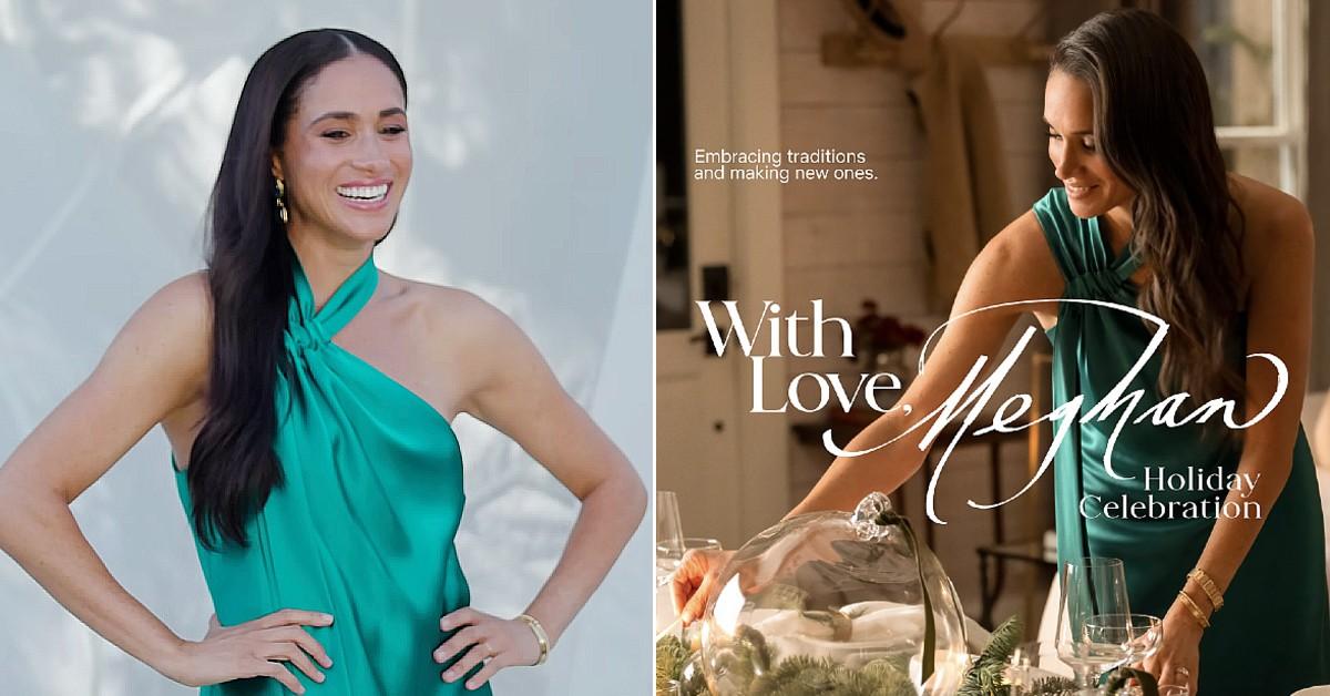 Meghan Markle's $1,695 designer dress that she wore in the new promotional photo for her Netflix holiday special has led back to explosive allegations
