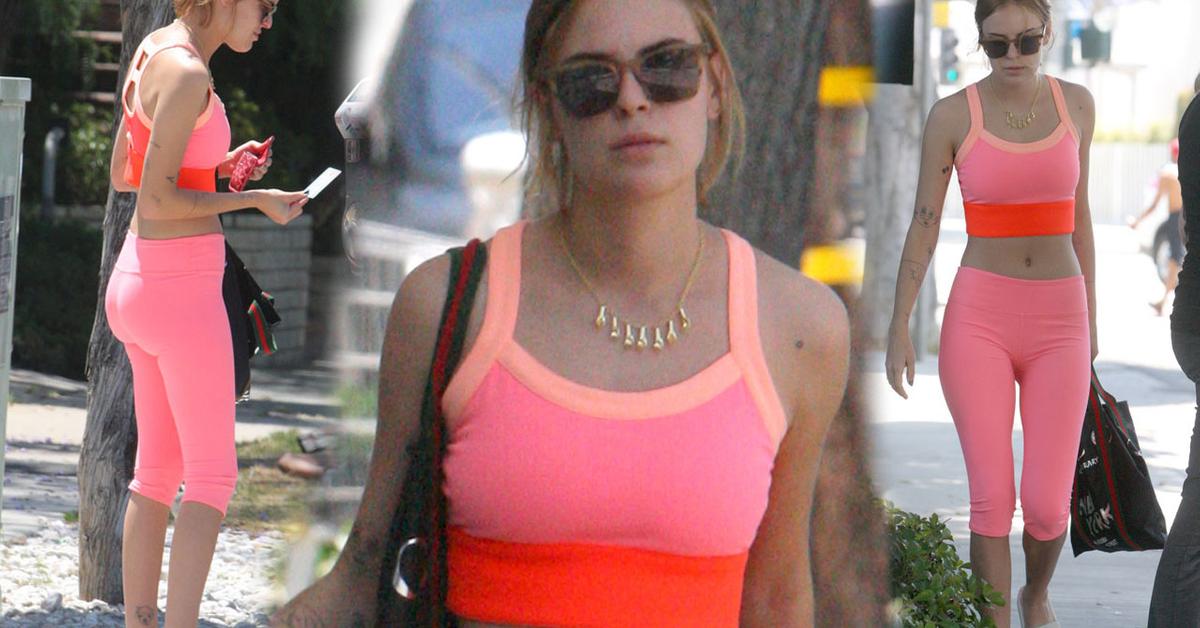 [PICS] Tallulah Willis Spotted Wearing Pink Gym Outfit In West