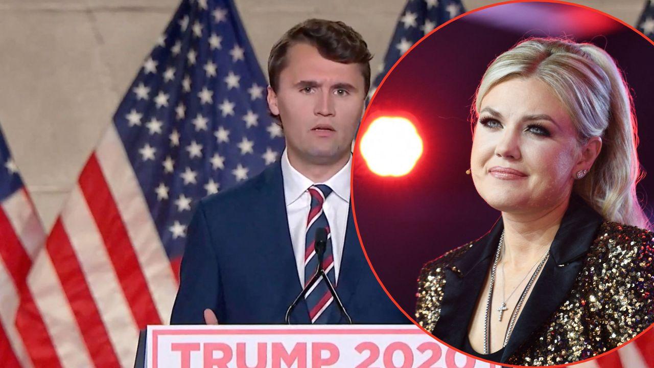 Erika Kirk defended past remarks her late husband, Charlie Kirk, made about Black teenagers.