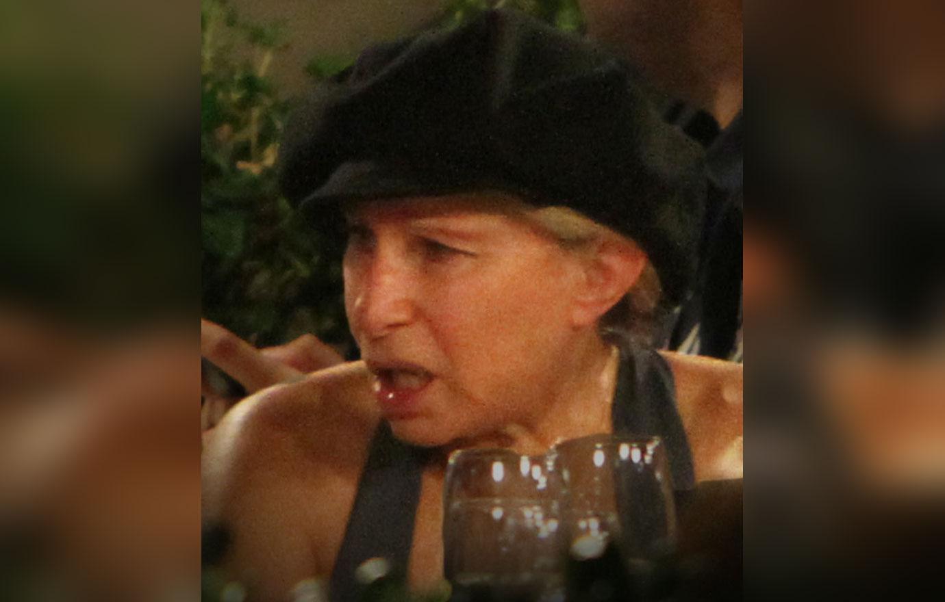 Barbra StreisandWith Black Cap and Surprised Expression