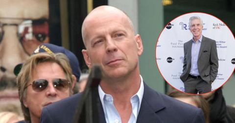 Composite photo of Bruce Willis and Tom Bergeron