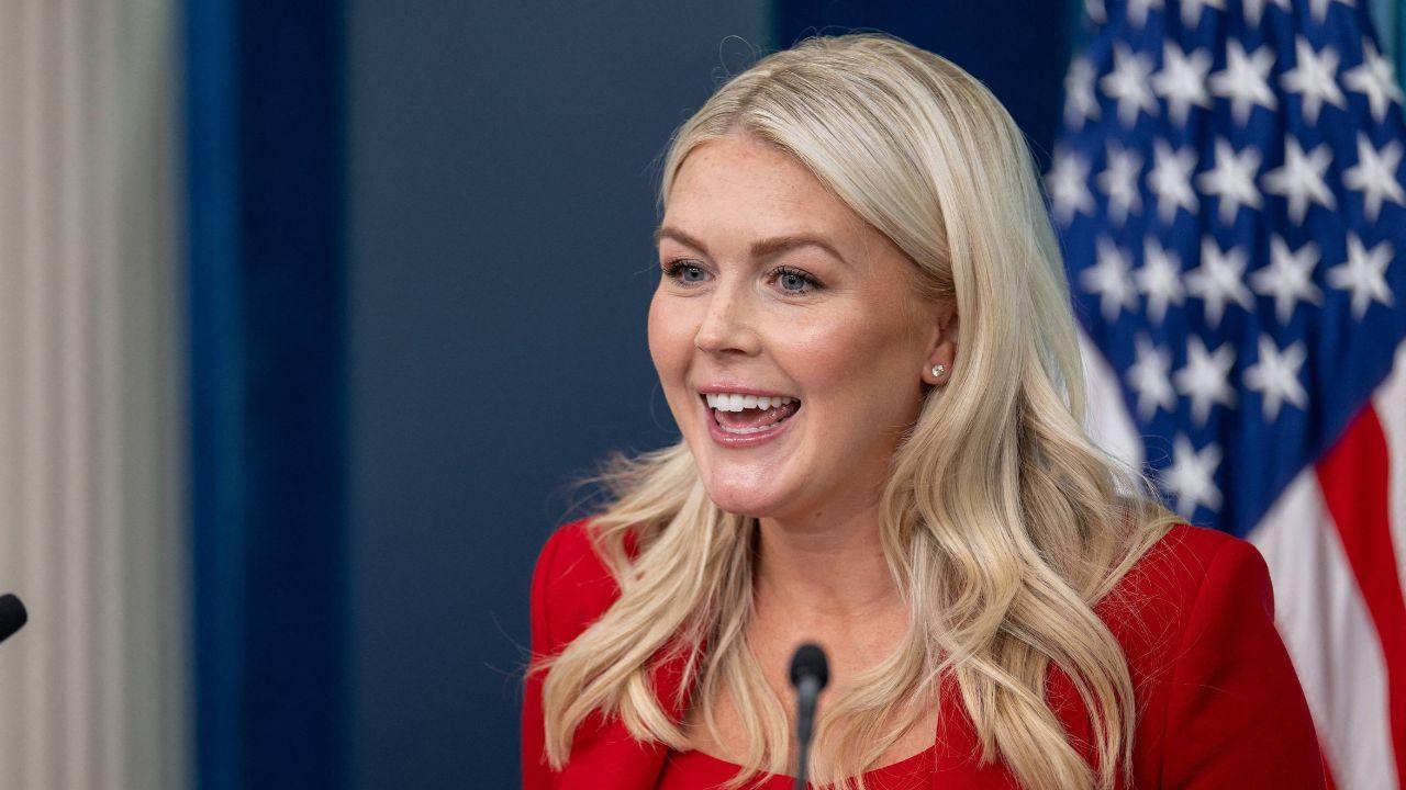 image of Donald Trump called Karoline Leavitt 'one of my most trusted aides' when he announced she would leave the White House at the end of August.