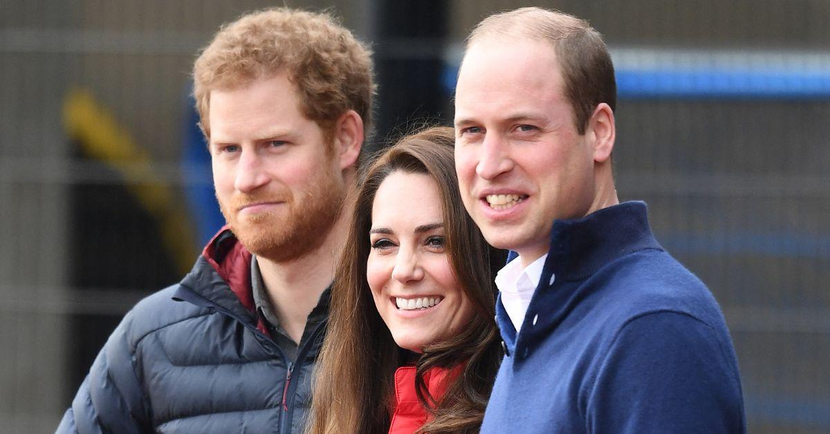Photo of Prince Harry, Prince William and Kate Middleton
