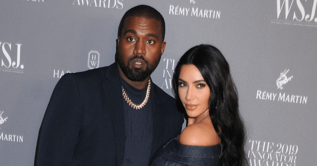Photo of Kanye West and Kim Kardashian