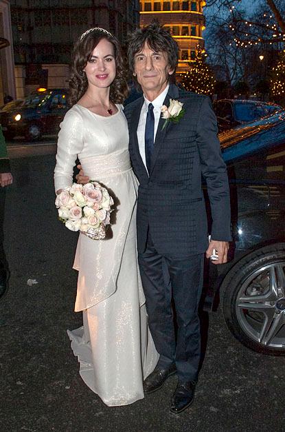 //ronnie wood sally humphries wedding