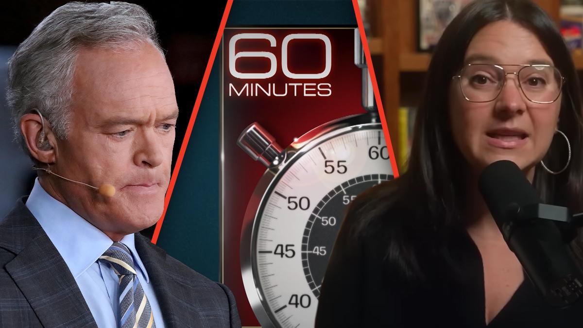 Photo of Scott Pelley and Bari Weiss