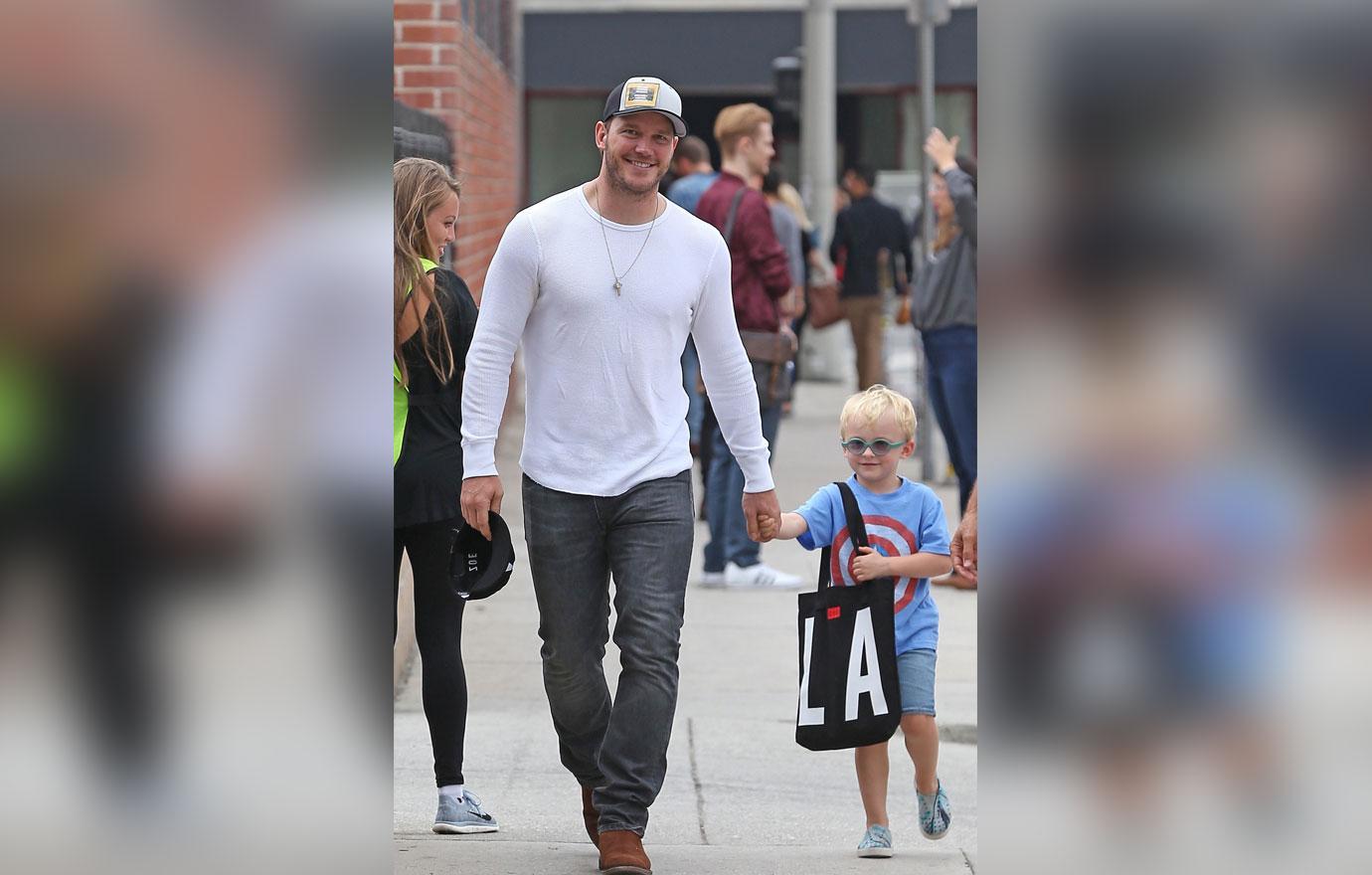 Chris Pratt Takes Son Jack To Church