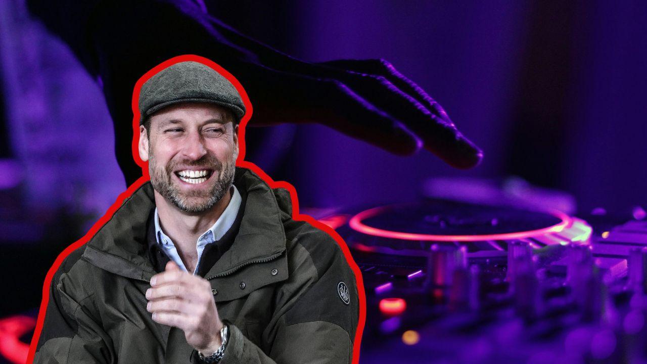 Photo of Prince William and turn table