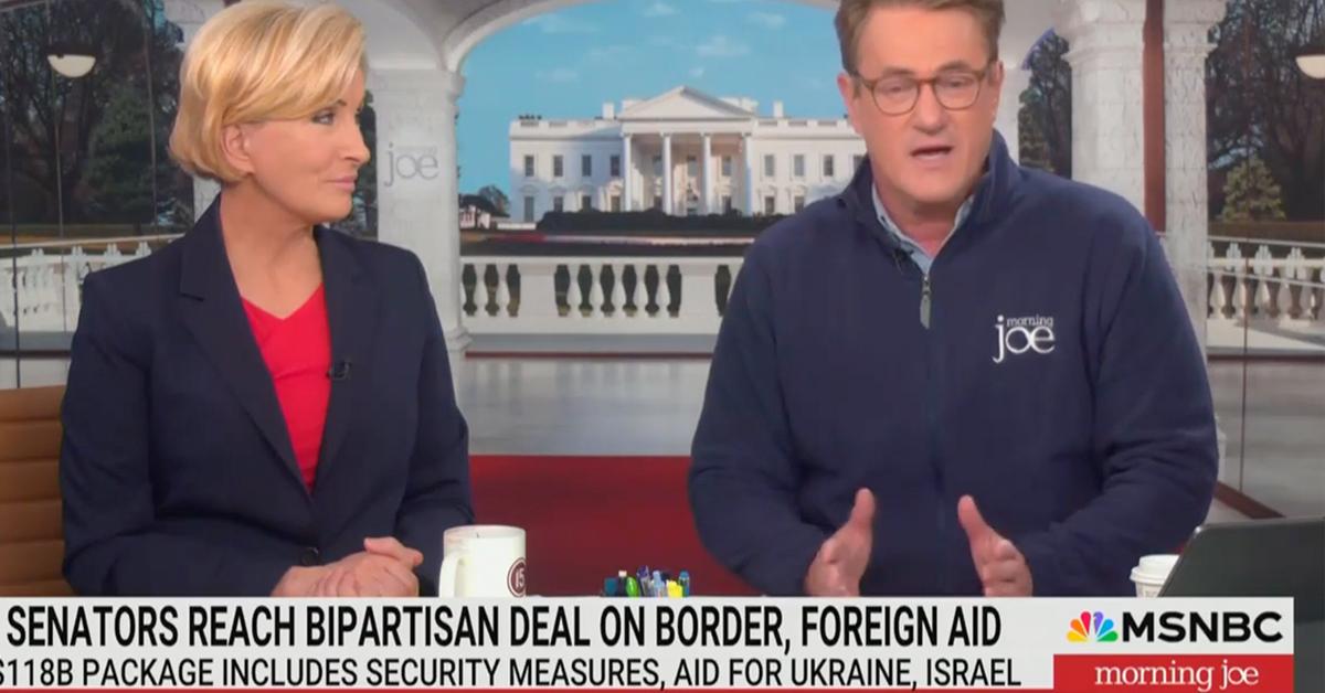 mike johnson slammed msnbc host joe scarborough border kill dead on arrival trump