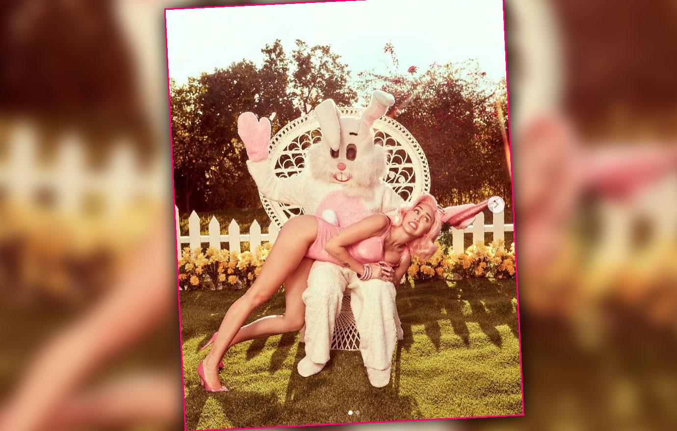 Miley Cyrus Gets Spanked Easter Bunny