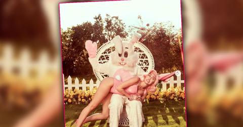 Miley Cyrus Gets Spanked Easter Bunny