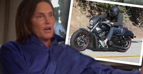 Bruce Jenner Under Helmet Motorcycle Photos