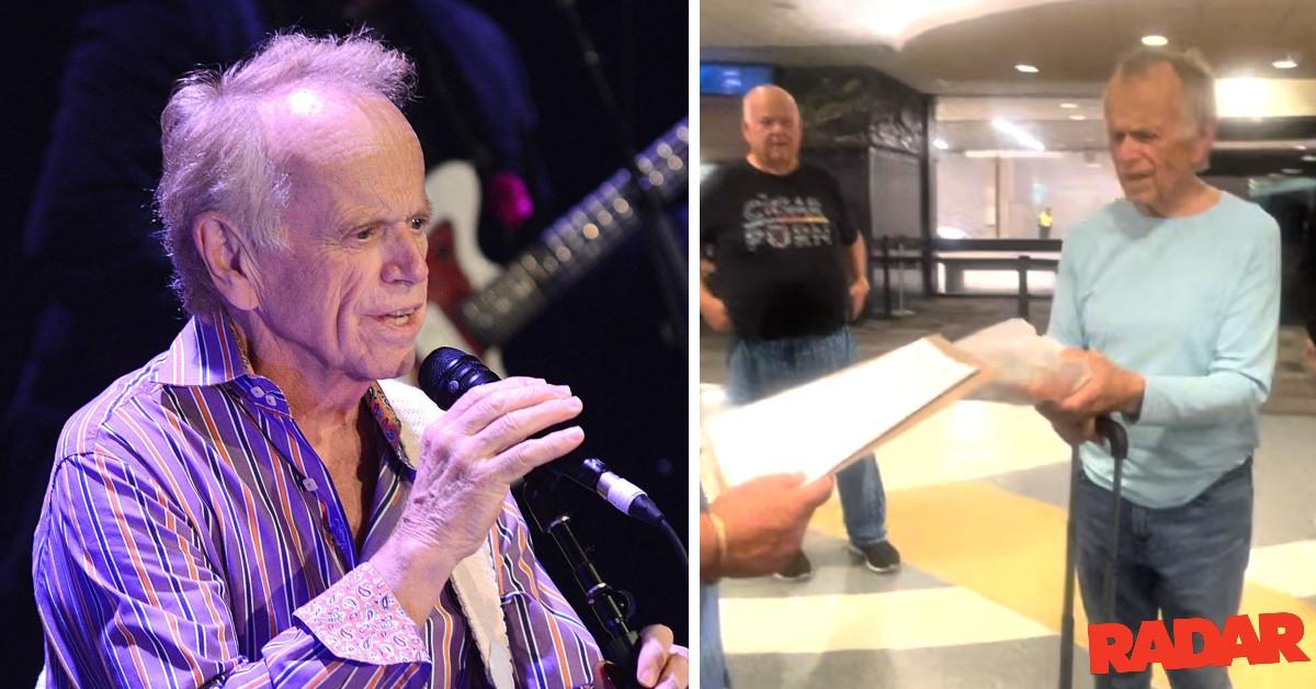 beach boys al jardine screams as process server hands him six figure lawsuit pp