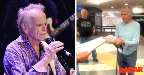 beach boys al jardine screams as process server hands him six figure lawsuit pp