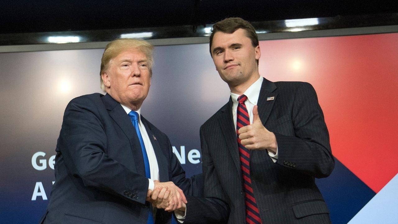 Photo of Charlie Kirk and Donald Trump