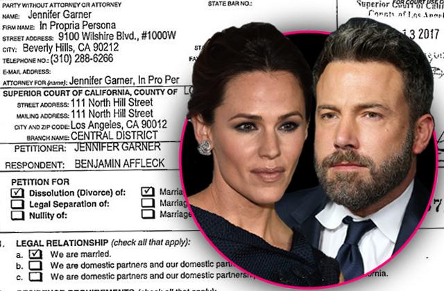 //ben affleck jennifer garner divorce court documents PP