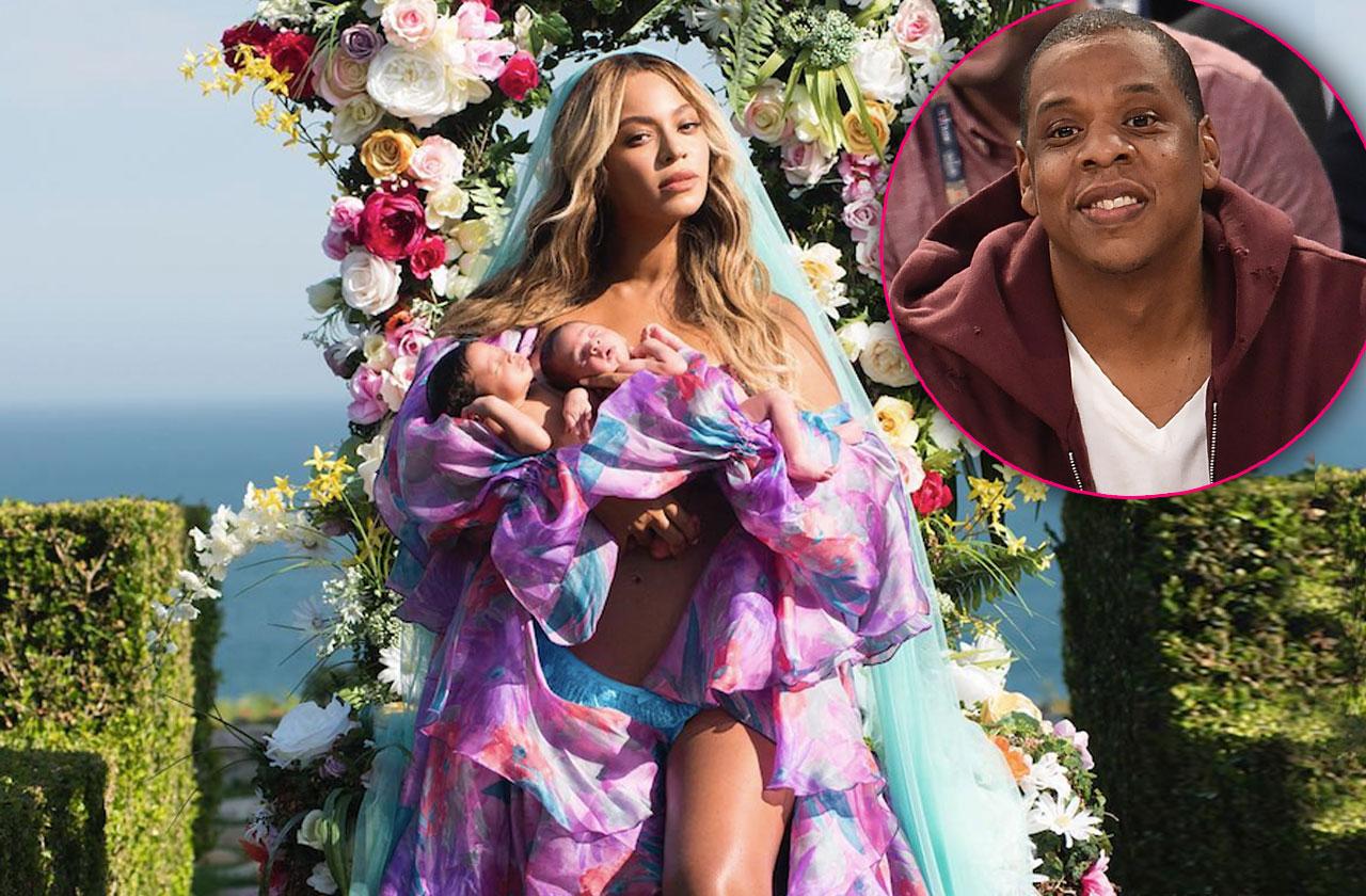 Beyonce and Twins Rumi and Sir Tour Jay-Z