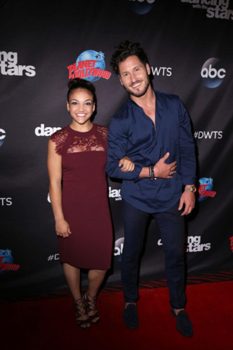 dwts feud laurie hernandez olympics amber rose