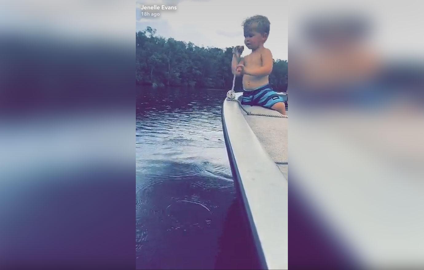 jenelle evans ex nathan griffith bad mom claims son without life jacket boat