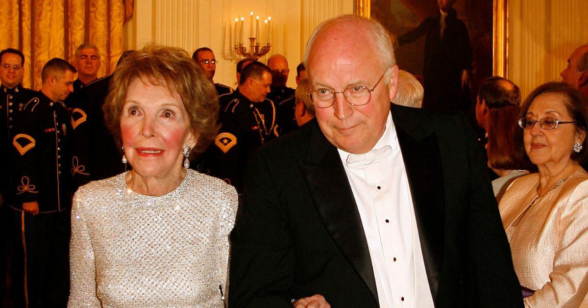 Photo of Nancy Reagan and Dick Cheney
