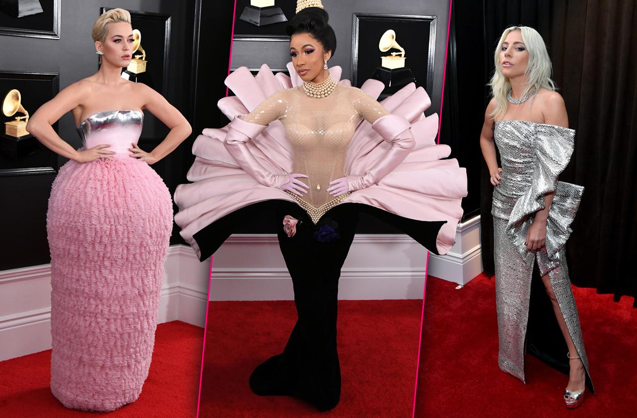 Grammys red carpet arrivals stars celebrities