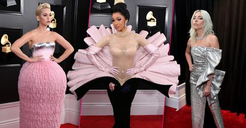 Grammys red carpet arrivals stars celebrities