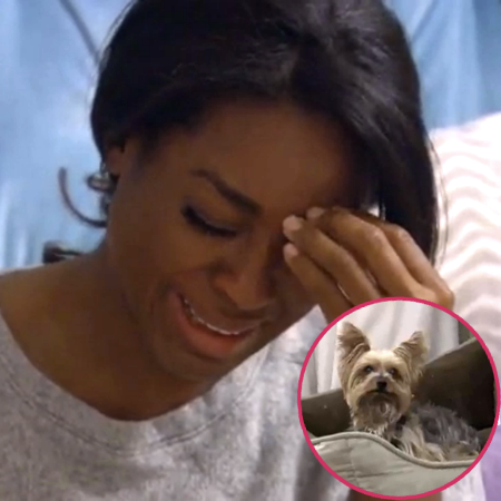 //kenya moore looses dog pp