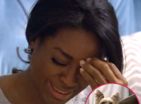 //kenya moore looses dog pp