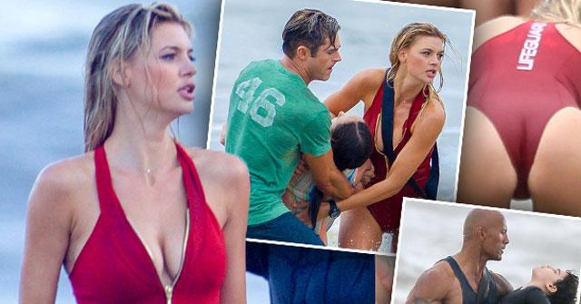 //baywatch shirtless zac efron kelly rohrbach bikini cleavage pp