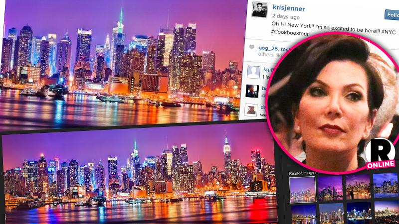 //kris jenner instagram stock photo new york city pp sl