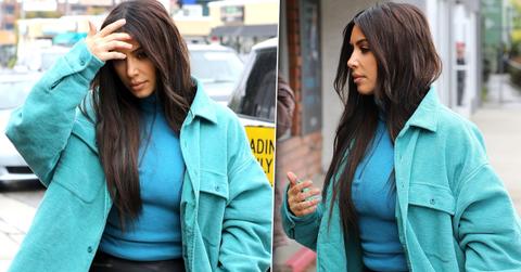 Kim Kardashian Sweater Boobs Photos