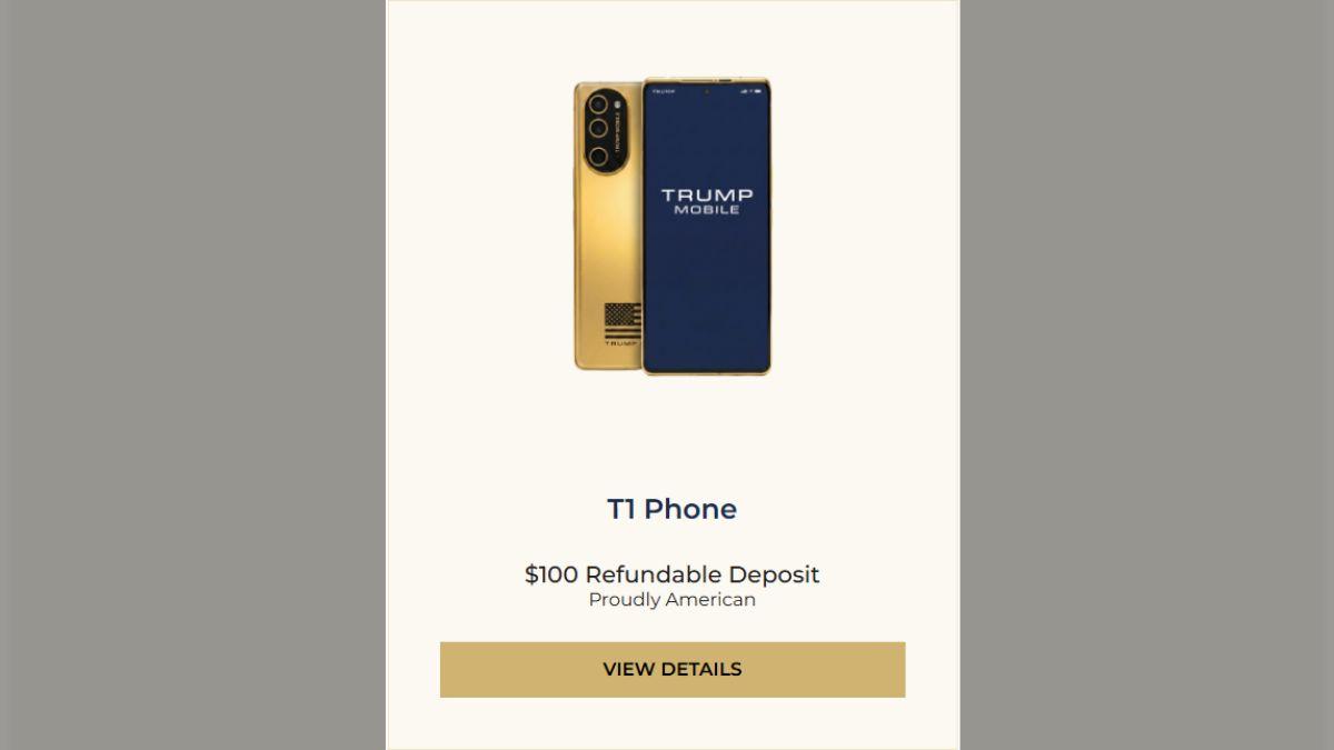 Photo of Trump gold plated phone