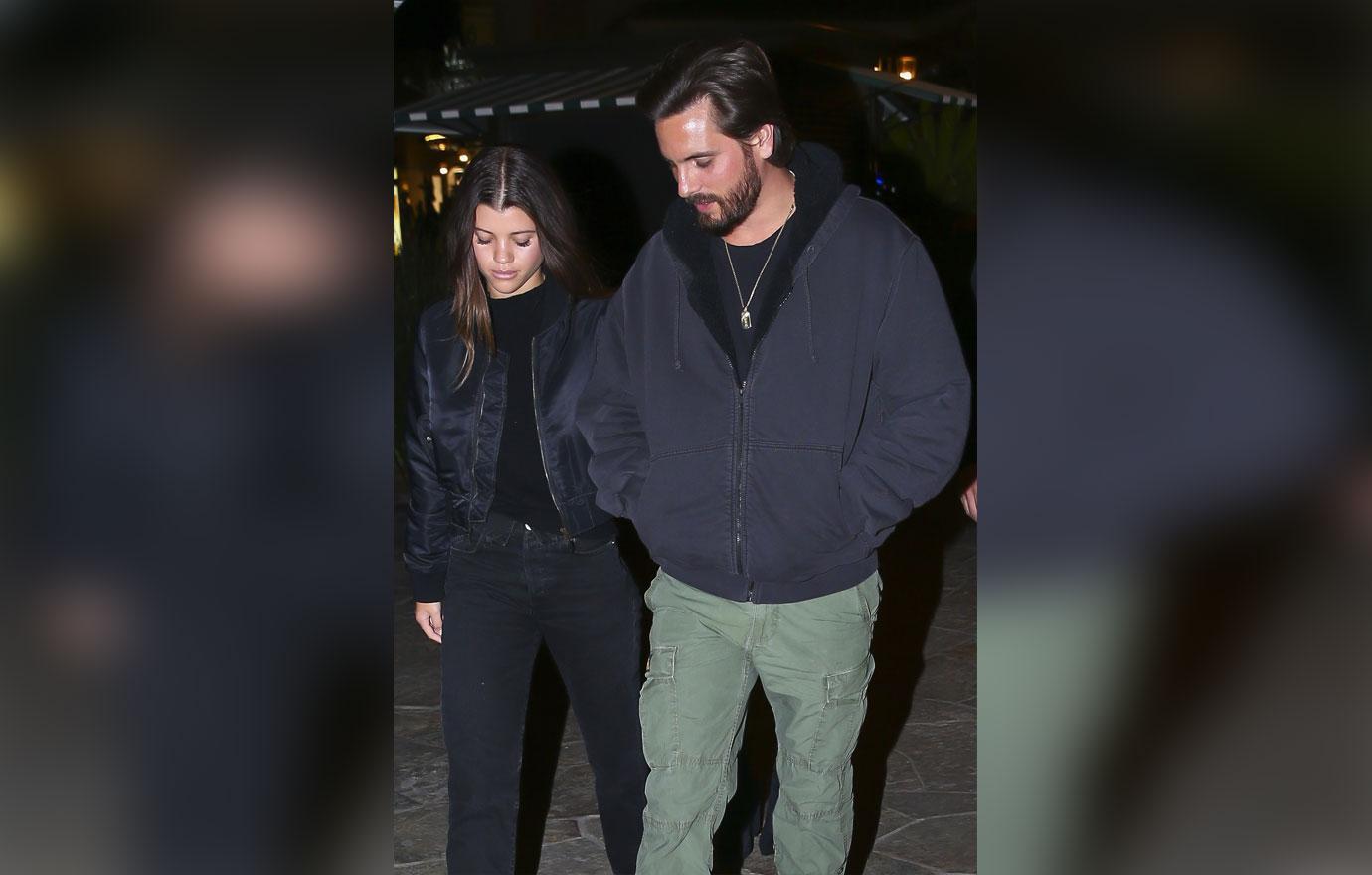 Sofia Richie Scott Disick date night wine