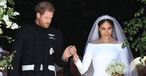 Photo of Prince Harry and Meghan Markle.