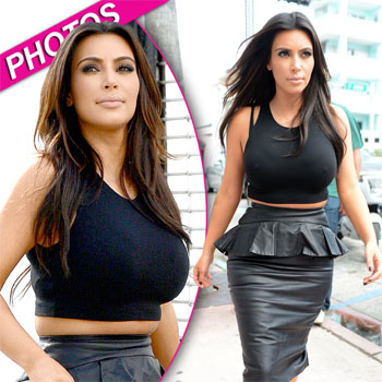 Kim Kardashian Rocks a Tight Top for SoulCylce—See the Pic!