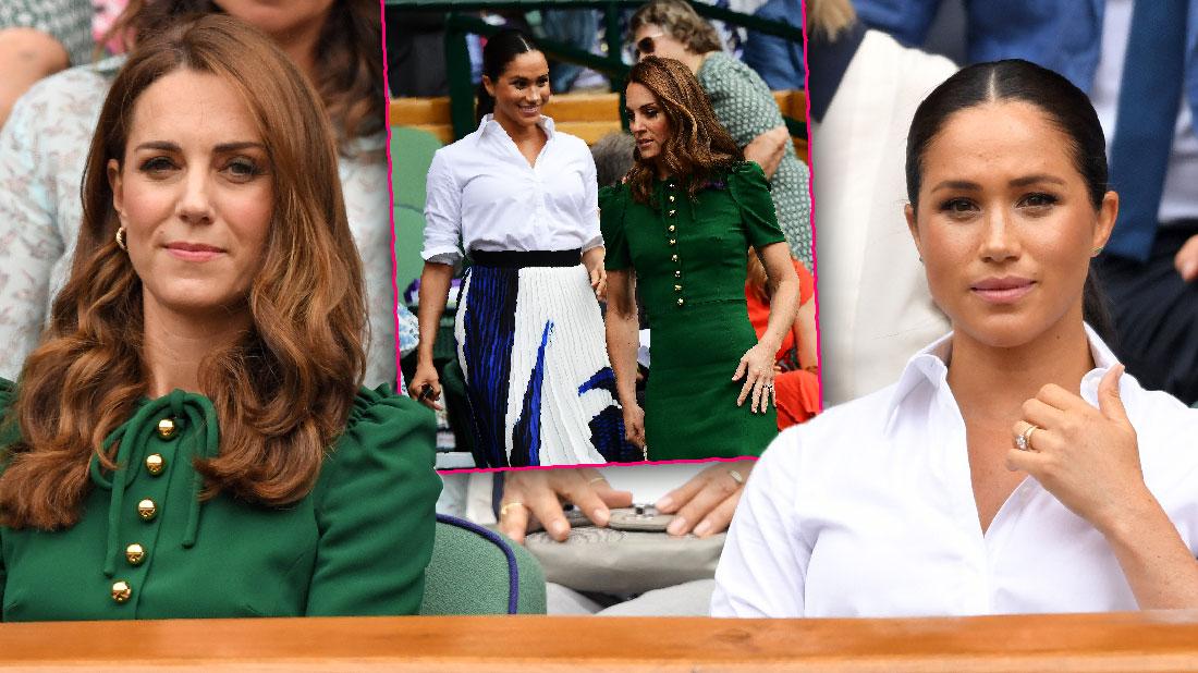 Meghan And Kate Try To Bury Feud Rumors Wimbledon